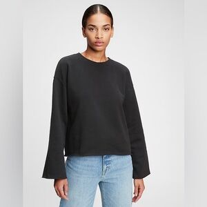 Gap Vintage Soft Crop Flare Sleeve Sweatshirt